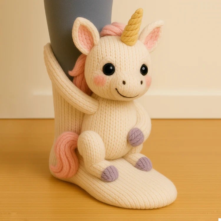 LAST DAY SALE 49% OFF -Early Christmas Promotion🎄Textured Animal Design Socks for Cosy Comfort