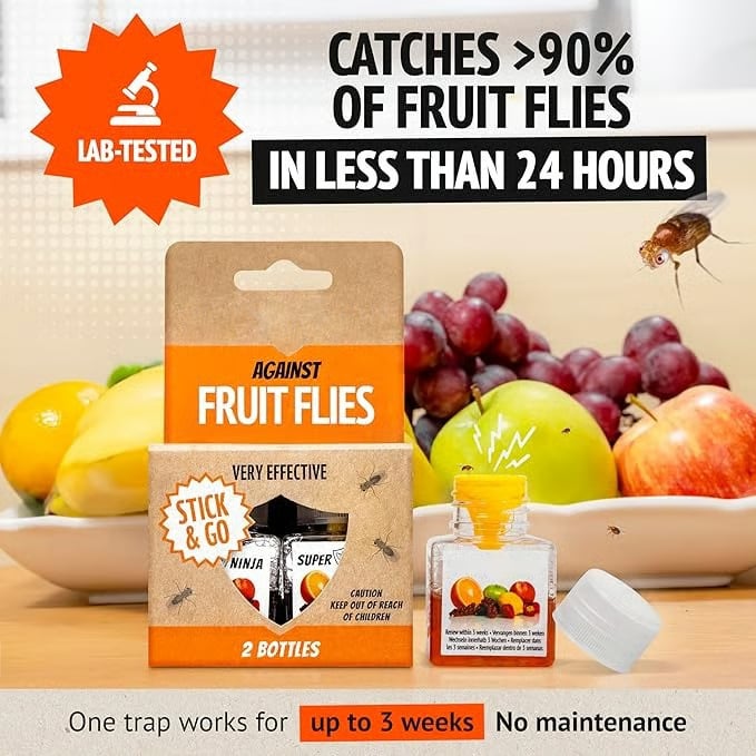 🏆Buy 2 Get 1 Free🌟Super Ninja Fruit Fly Traps- safe for children and pets