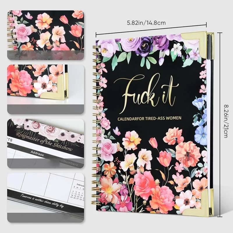 Fuck It 2026 Calendar for Tired-Ass Women