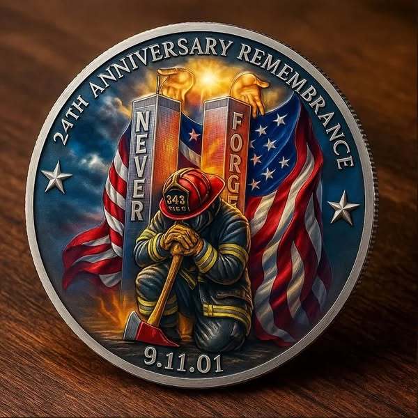 9/11 Remembrance Coin – 24th Anniversary Tribute Edition 🕯️