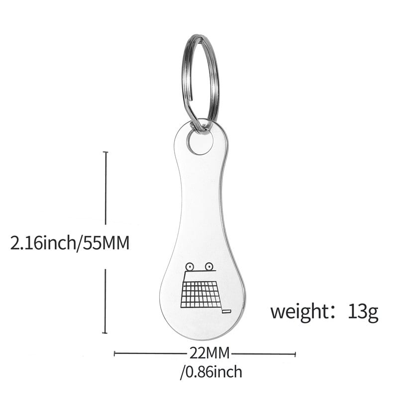 🔥Last Day 49% OFF - Mini Aluminum Alloy Key Ring Shopping Trolley Tokens