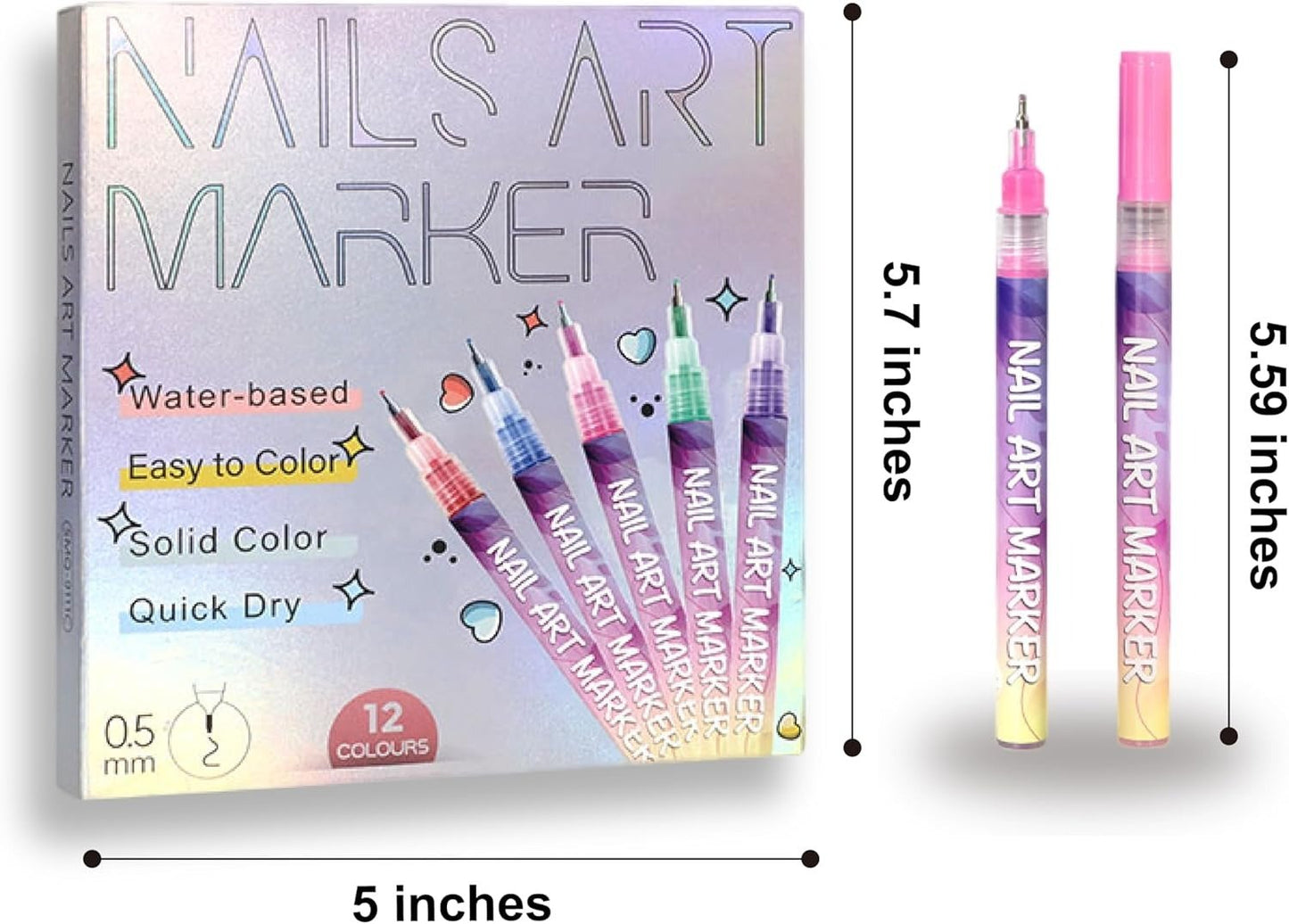 🔥Last Day Discount 49% Off🎨12 Colors Nail Art Pens Set