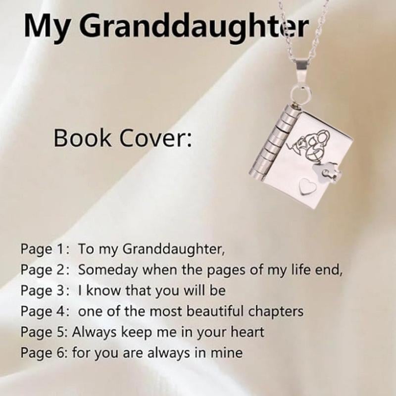 Last Day 49% OFF🔥My Little Star Book Necklace for Daughter & Son, Birthday Day Gift Graduation Jewelry of Love