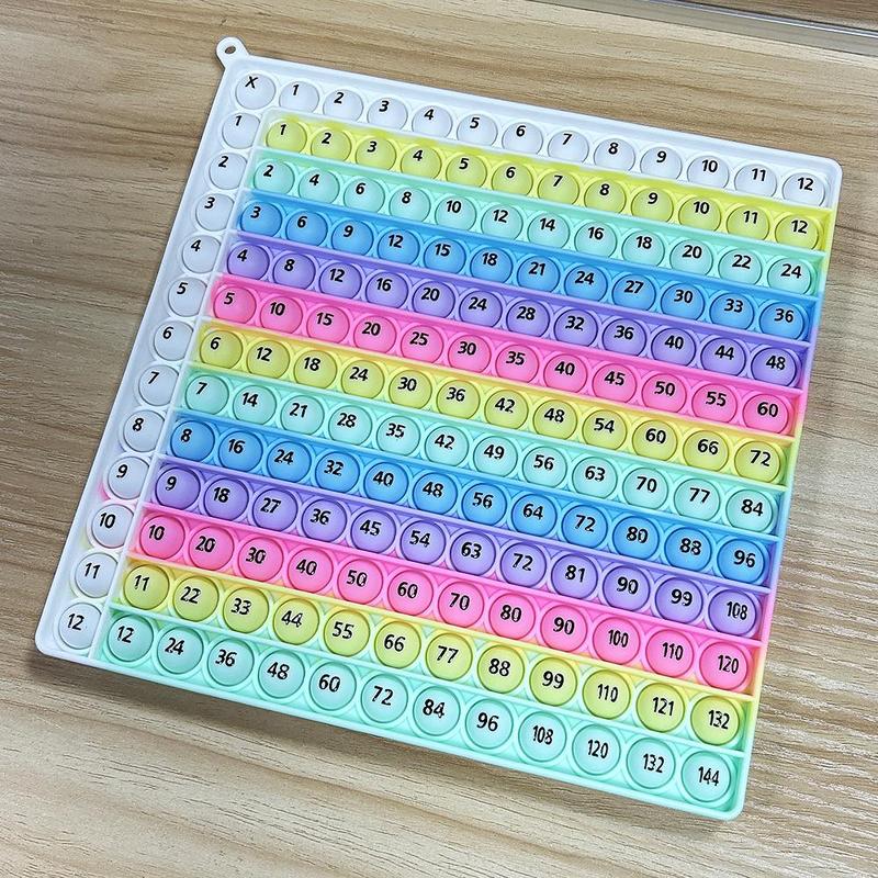Multiplication Formula Practice Math Game - Portable Times Table Learning Activity Board Game
