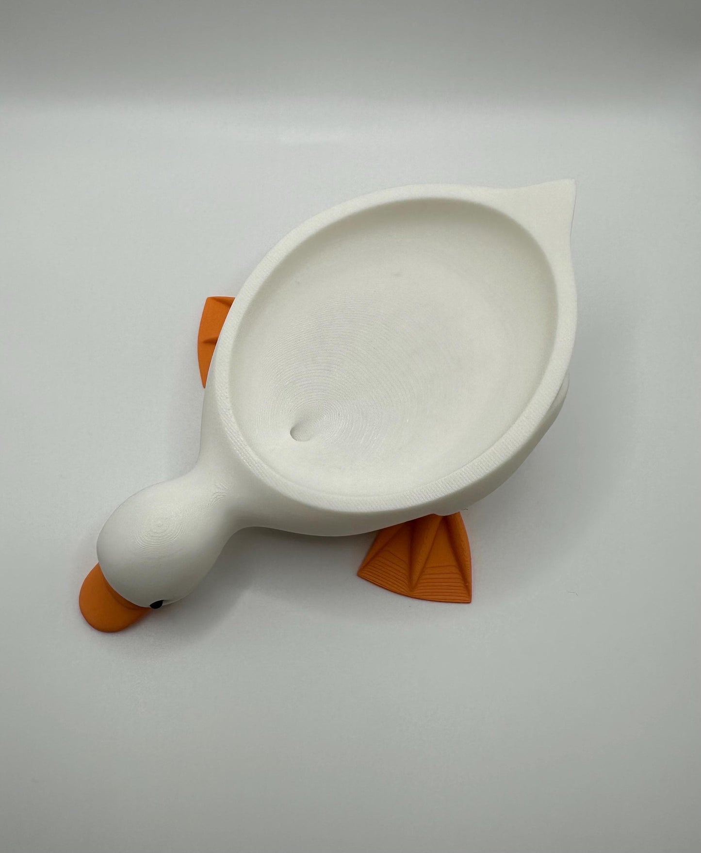 Self-Draining Duck Soap Dish - 3D Printed Eco-Friendly Soap Holder with Drainage Hole, Whimsical Bathroom & Kitchen Organizer, Non-Slip Duck Style Decor