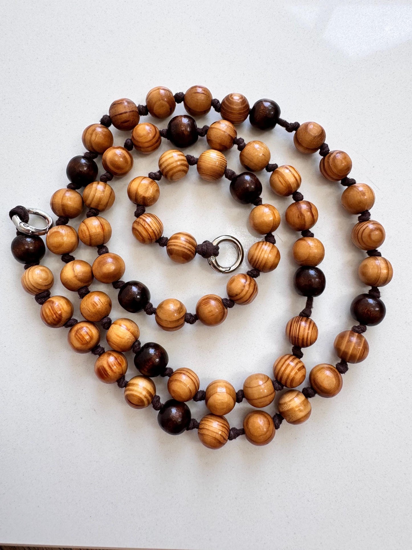 Wooden Beaded Phone Strap | Beaded Phone Lanyard | Crossbody Phone Strap | Handmade | Lanyard Phone Strap | Hello Beads - Hello Willow