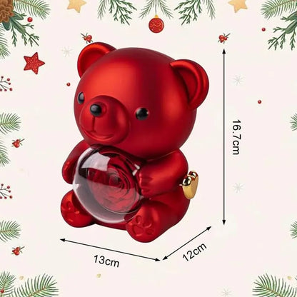 🏆Flash 49%⚡ Almost Gone-🧸 🌹 Cute Teddy Bear with Preserved Rose Gift Box 🎁