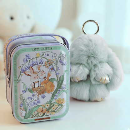 🎁Last Day Sale 49% OFF🐰 Handmade Soft Bunny PomPom Charms