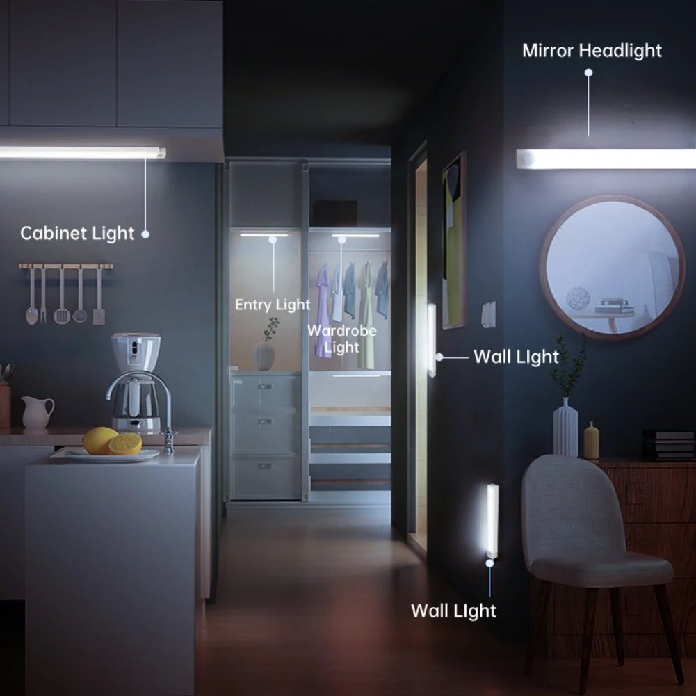 🎁Last Day Sale 49% OFF🔥-💡Punch-free Smart Sensor Magnetic Rechargeable LED Lights