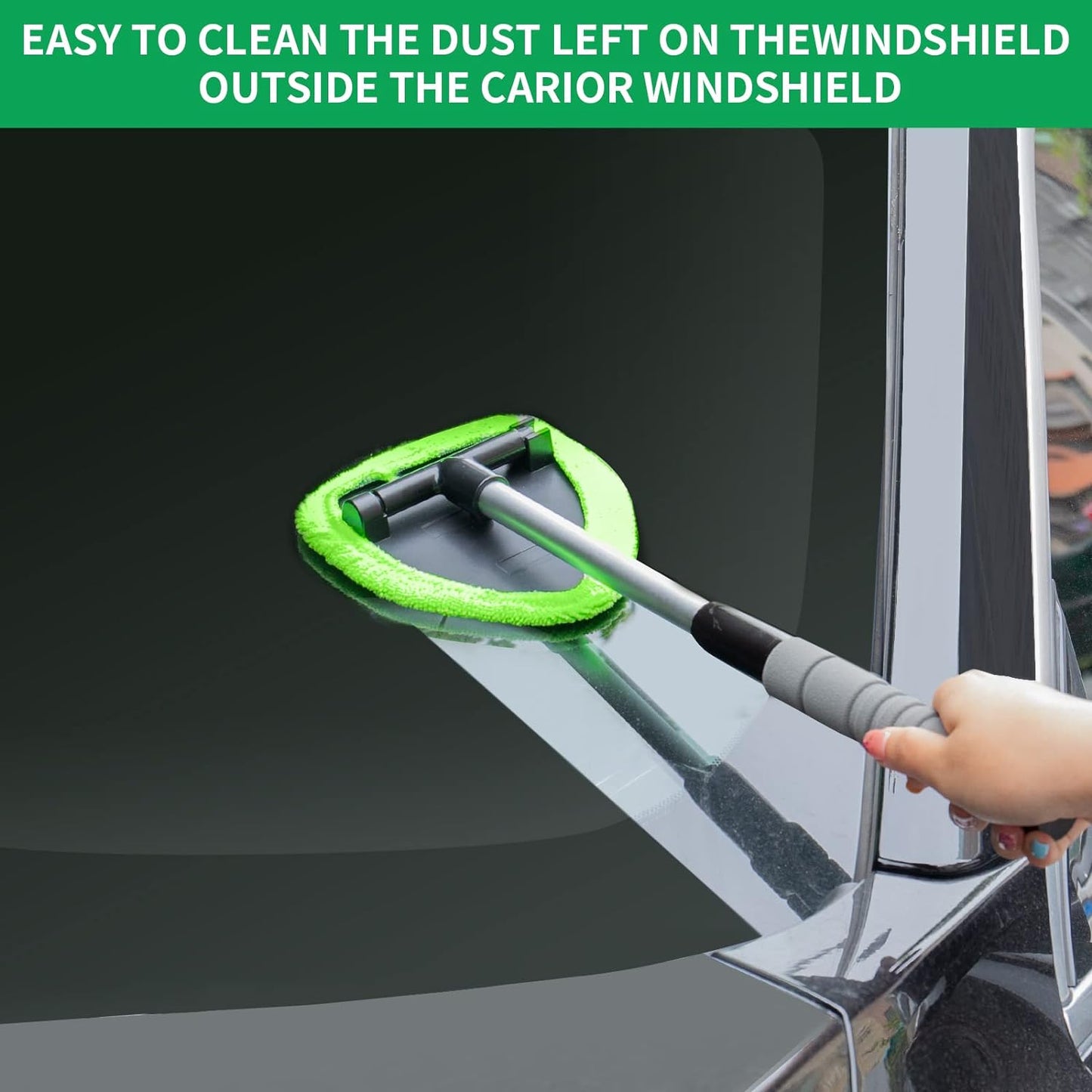 Last Day 49% OFF🔥Microfiber Windshield Cleaner with Extendable Handle