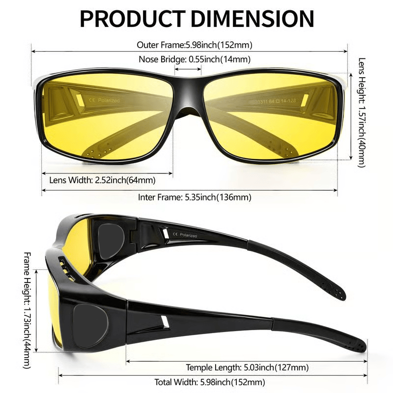 🎄Winter Pre-Sale Save 49% 🔥-✨Night Vision Driving Glasses, Anti-glare Polarized😎