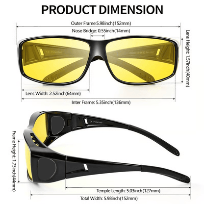 🎄Winter Pre-Sale Save 49% 🔥-✨Night Vision Driving Glasses, Anti-glare Polarized😎