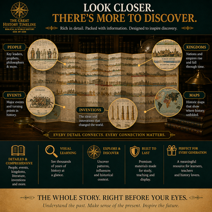 📜 SPECIAL OFFER | Synchronological History Chart – 6.000 Years of Biblical & World Events in One Fold-Out Timeline