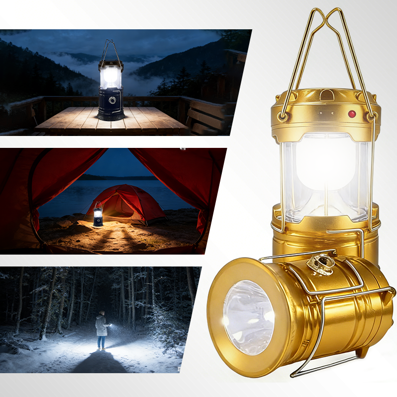 Collapsible LED Camping Lanterns Lightweight Solar
