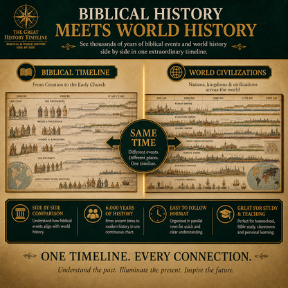 📜 SPECIAL OFFER | Synchronological History Chart – 6.000 Years of Biblical & World Events in One Fold-Out Timeline