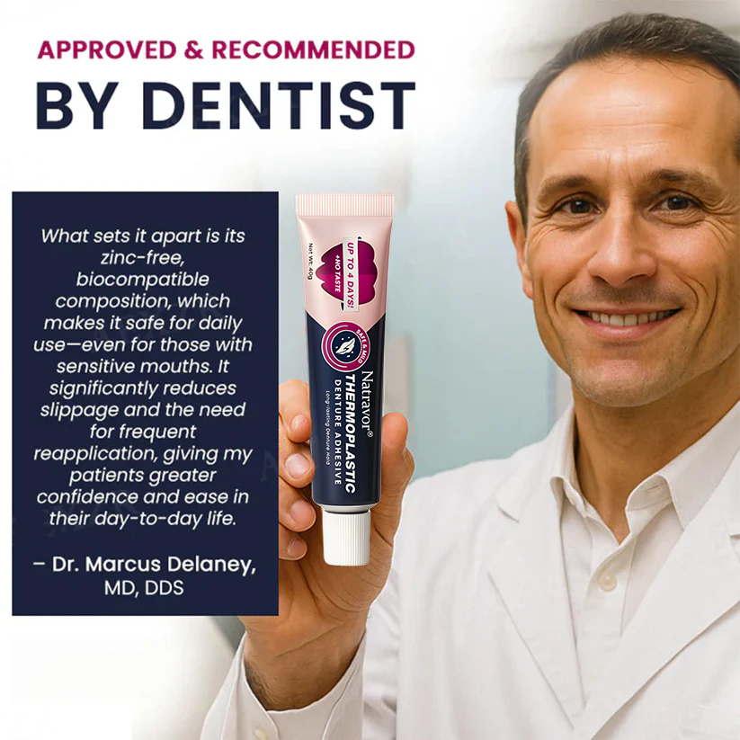 🔥LIMITED SPECIAL OFFER🔥 NATRAVOR® Thermoplastic Denture Adhesive - All Day Secure