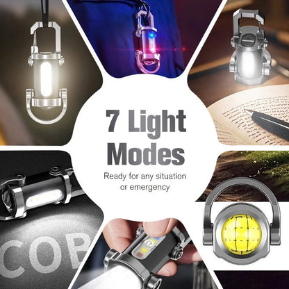 🔥LAST DAY 49% OFF Portable Rechargeable Bright Keychain Flashlight