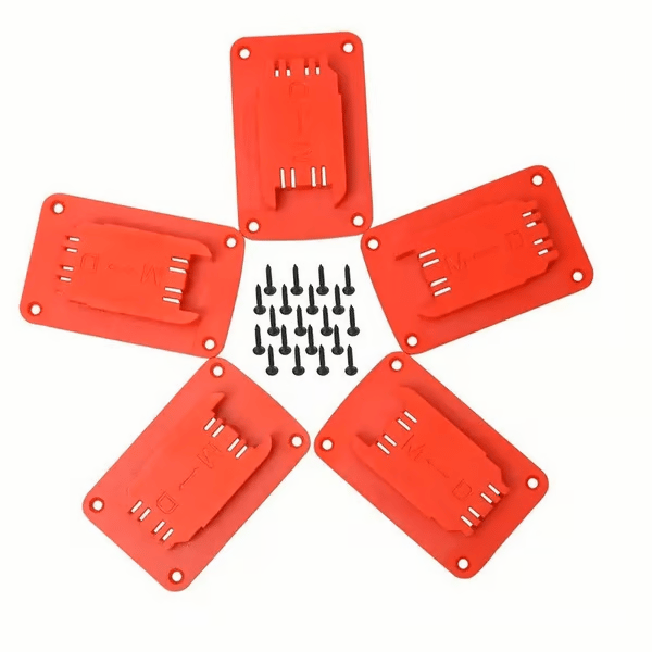 🔥Last Day 49% OFF-5Packs Tool Holders for DeWalt 14.4V/18V/20V & Milwaukee  M1818V lithium batteries tool mounting base electric drill