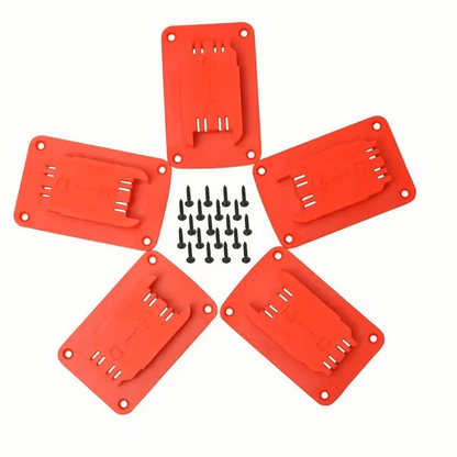 🔥Last Day 49% OFF-5Packs Tool Holders for DeWalt 14.4V/18V/20V & Milwaukee  M1818V lithium batteries tool mounting base electric drill