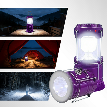 Collapsible LED Camping Lanterns Lightweight Solar