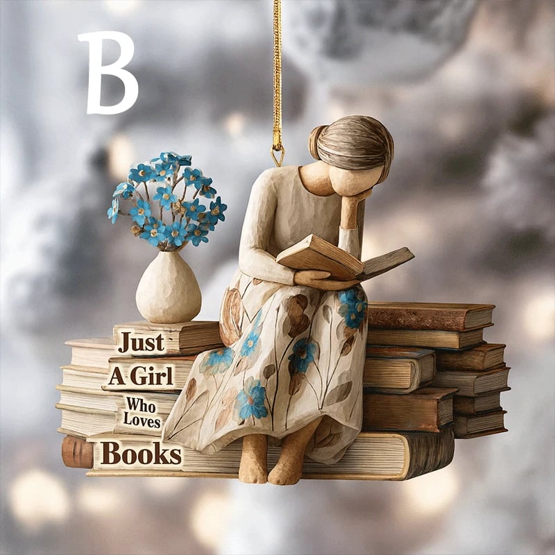 🔥LAST DAY 49% OFF 🎄📚Handmade Reader Christmas Decoration
