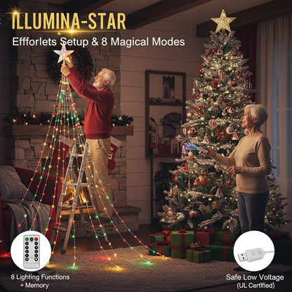 🔥Last Day 49% OFF-Starlight Cascade Tree Lights