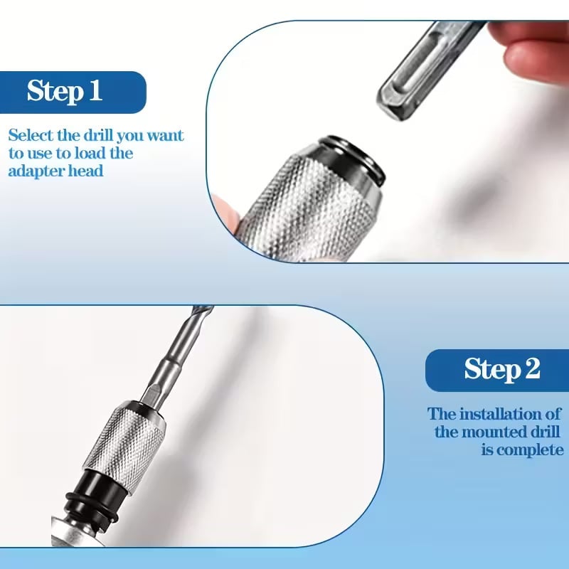 🔥Last Day 49% OFF-Rotary Hammer Adapter with Impact Drill Bits Set