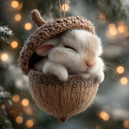 🎁❤️ Forest Animal Acorn Ornaments – Cozy Forest Christmas Ornaments