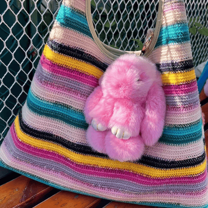 🎁Last Day Sale 49% OFF🐰 Handmade Soft Bunny PomPom Charms