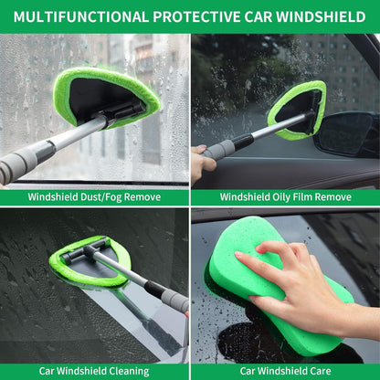 Last Day 49% OFF🔥Microfiber Windshield Cleaner with Extendable Handle