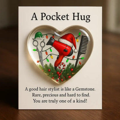 🎁Last Day 49% OFF✂️A Pocket Hug for Hairstylists(Acrylic 2D single sided printing Double sided viewable)
