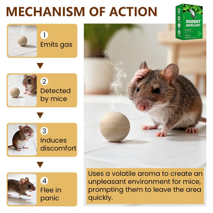 🐭✨Natural Rodent Repellent Balls (12-Pack) – Peppermint & Lemon Oil Protection for Home, Garage, Yard & Car