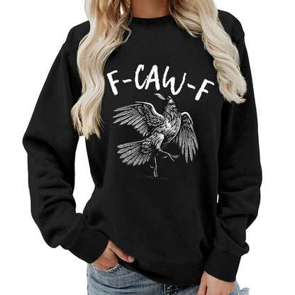 Humorous Crow Graphic T-Shirt – Say It With a Caw!