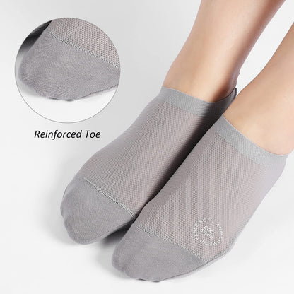🔥 6-Pair Invisible Grip Socks Pack 🧦 – Breathable Low-Cut Anti-Slip Sweat-Absorbing Design