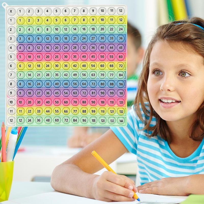 Multiplication Formula Practice Math Game - Portable Times Table Learning Activity Board Game