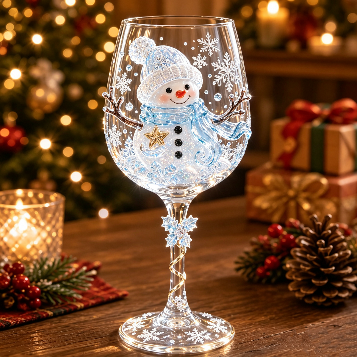 🎅 The Perfect Christmas Gift | 3D Handcrafted Wine Glass Collection 🍷