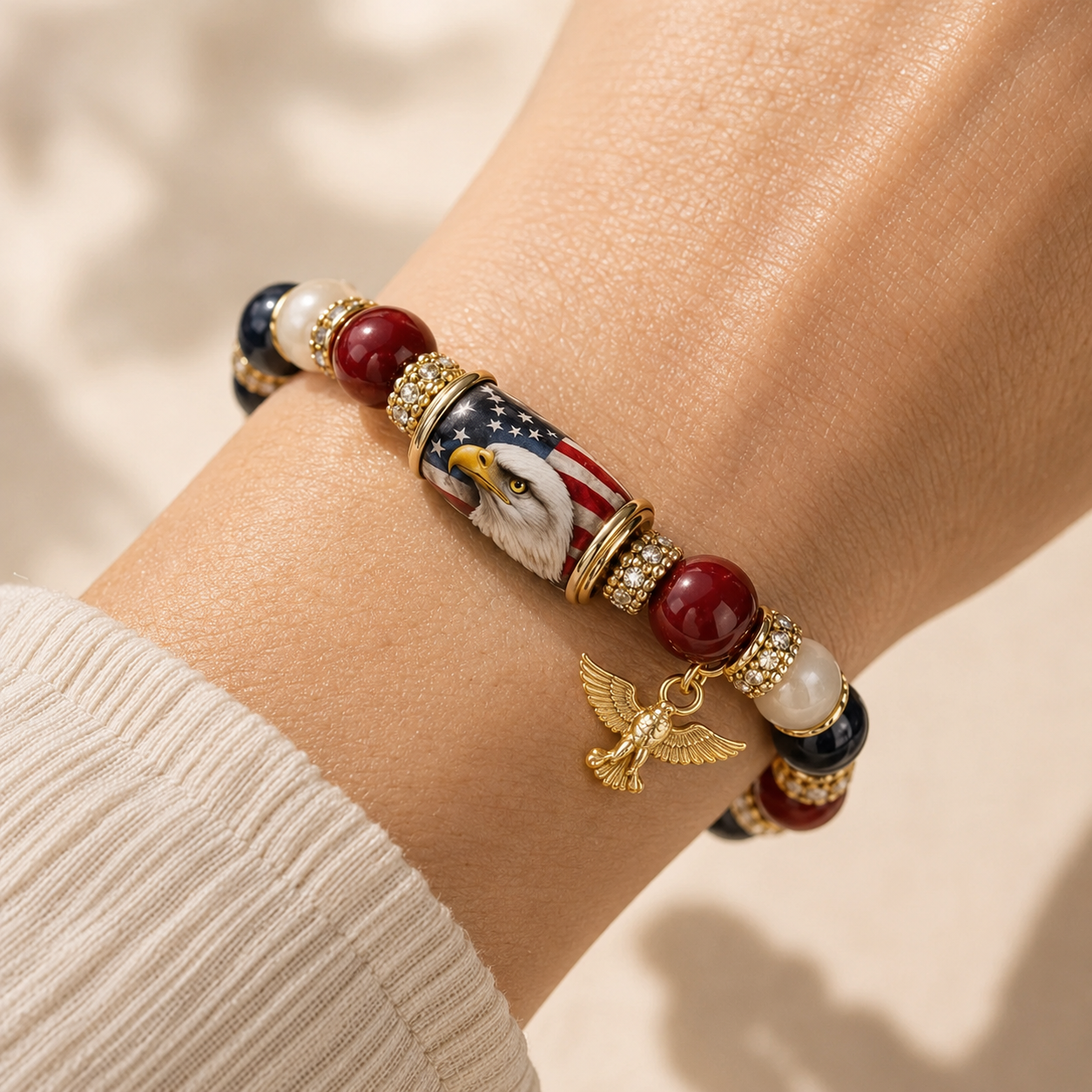 🇺🇸 Celebrate Freedom & Honor 💎 | USA 250th Anniversary Limited Edition Bracelet✨  - With Gift Box - 11 In Stock