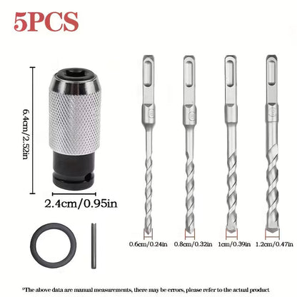 🔥Last Day 49% OFF-Rotary Hammer Adapter with Impact Drill Bits Set