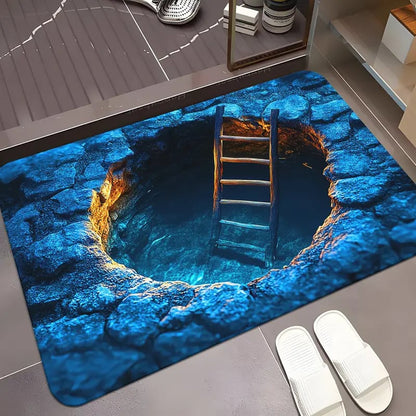 🔥Last Day 49% OFF👍Visual Illusion Endless Abyss Pattern HD Printed Non-Slip Doormat