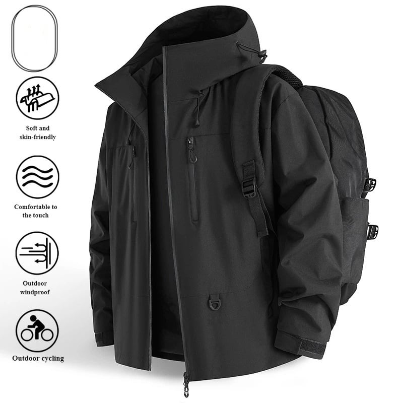 🥾LAST DAY 49% OFF👔 Waterproof Jacket: 3D-Cut Waterproof Jacket – Fits Hiking, Commuting & Casual Outings!