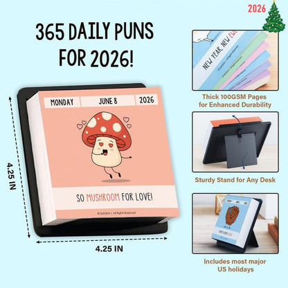 🔥Last Day 49% OFF✨2026 Punny Motivational Desk Calendar📅