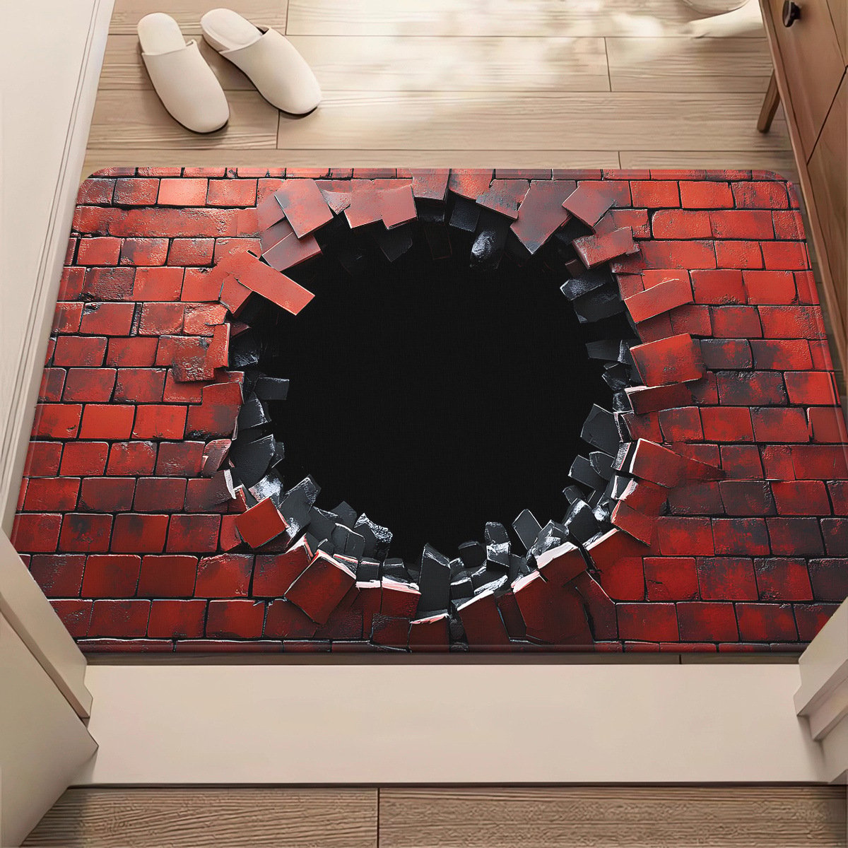 🔥Last Day 49% OFF👍Visual Illusion Endless Abyss Pattern HD Printed Non-Slip Doormat
