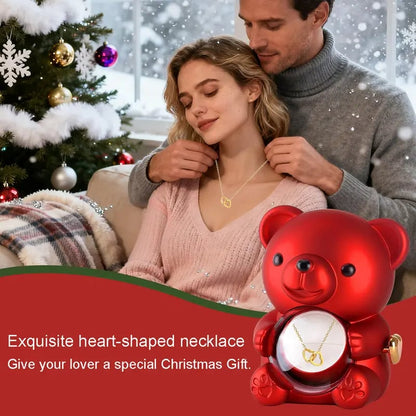 🏆Flash 49%⚡ Almost Gone-🧸 🌹 Cute Teddy Bear with Preserved Rose Gift Box 🎁
