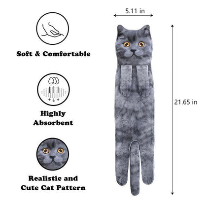 🎁 Early Christmas Sale 🎅 Funny Cat Hand Towels