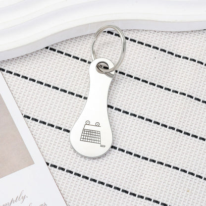 🔥Last Day 49% OFF - Mini Aluminum Alloy Key Ring Shopping Trolley Tokens