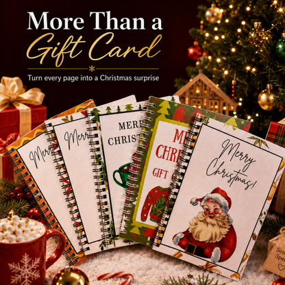 🎄📚Christmas Gift Card Book - 🎁Surprises On Every Page📚Hardcover & Durability Line