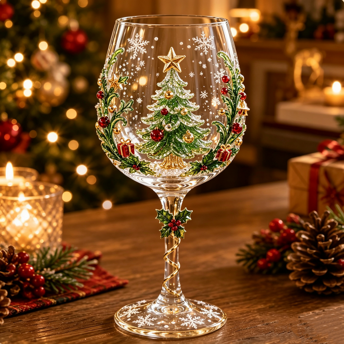 🎅 The Perfect Christmas Gift | 3D Handcrafted Wine Glass Collection 🍷