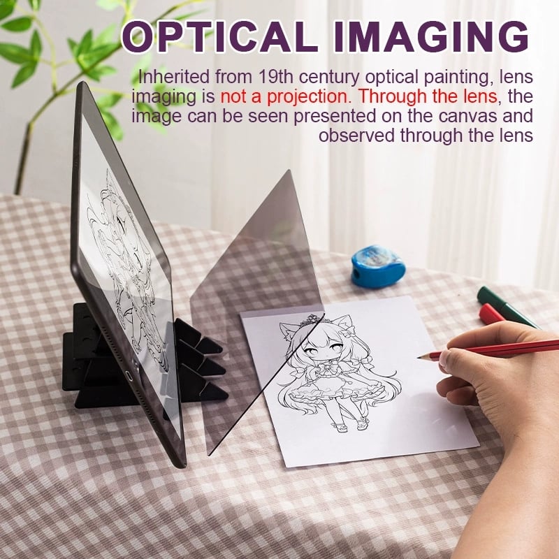 🔥Last Day 49% OFF🎨✏️Optical Image Copy Drawing Board | Compatible with Mobile phones & Tablets✅