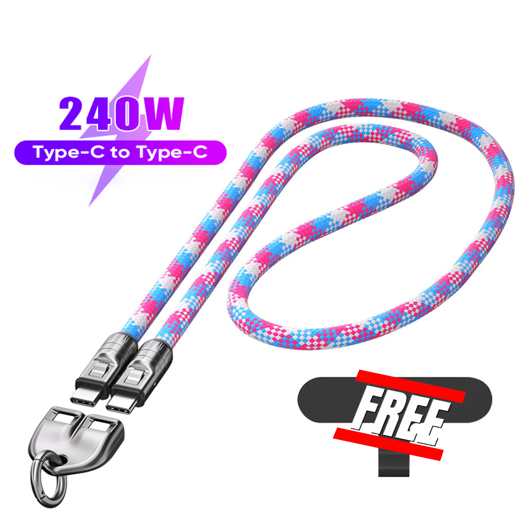 🔥Last Day  49% OFF🔥C to C 240W Charging Cable with Wearable Bracelet Design