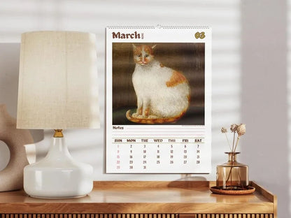 Last Day 49% OFF - 🔥Boxing Day Promotion📅Weird cats in renaissance 2026 Wall Calendar